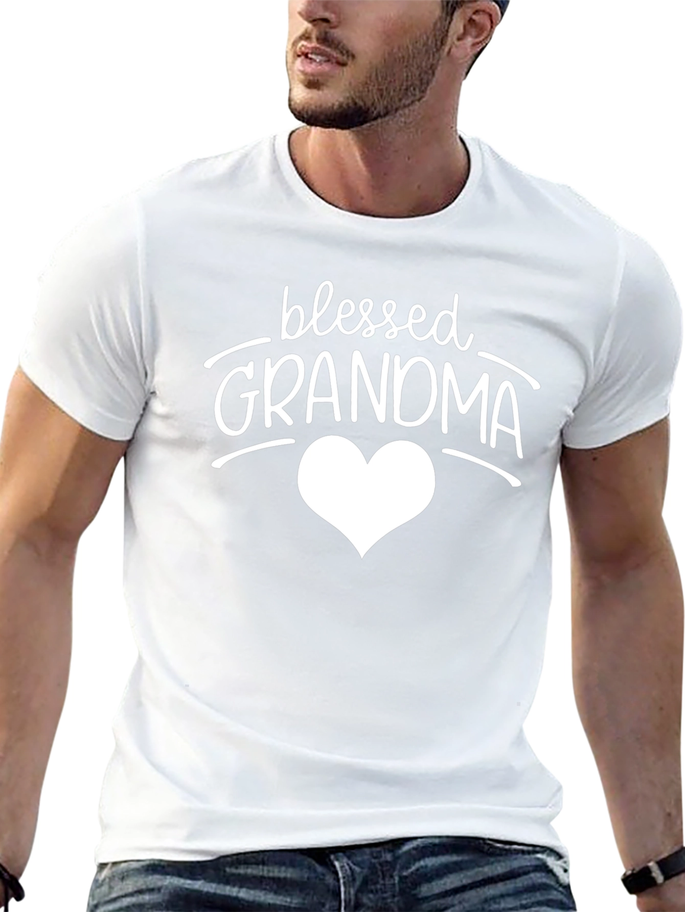 Blessed Grandma T-Shirt - Heart Design