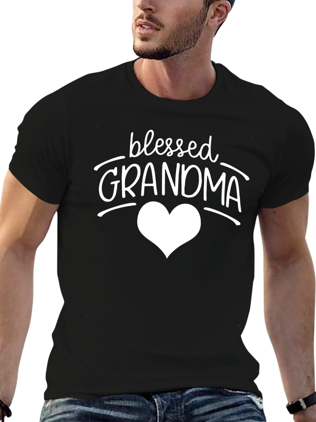 Blessed Grandma T-Shirt - Heart Design