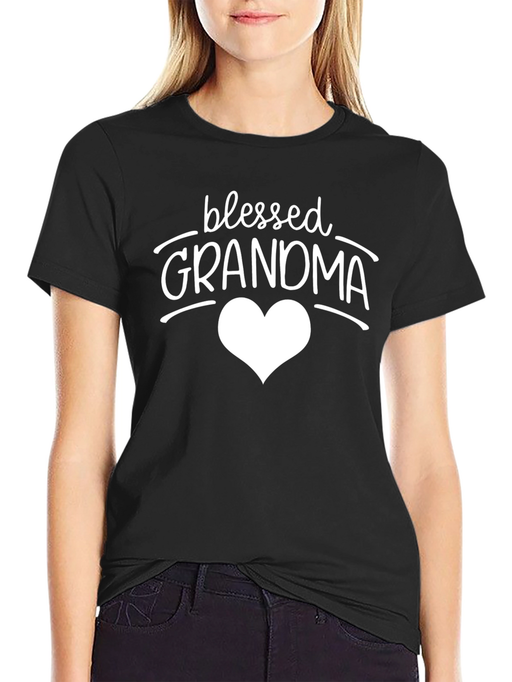 Blessed Grandma T-Shirt - Heart Design