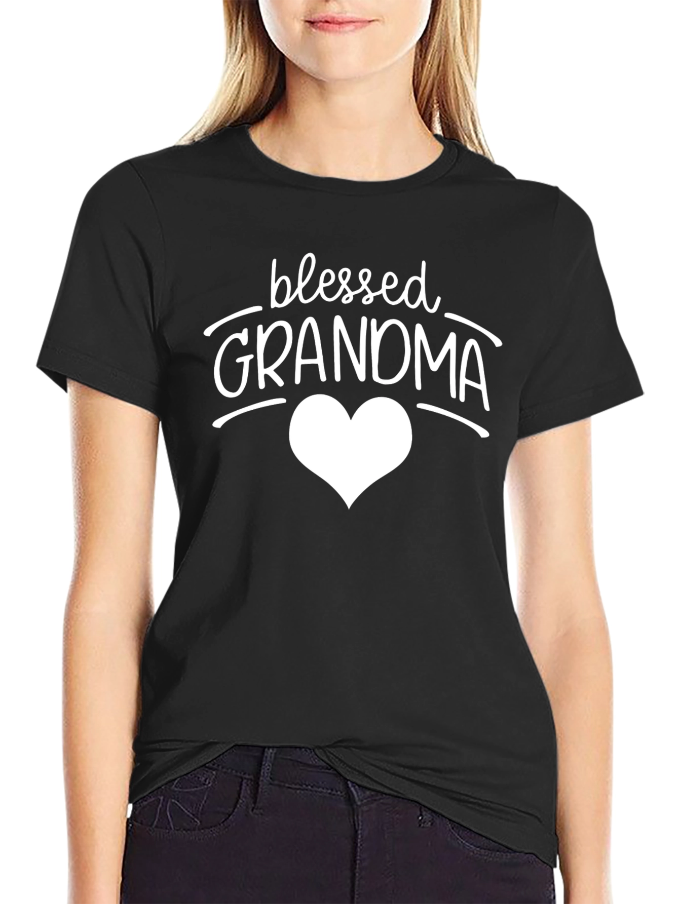 Blessed Grandma T-Shirt - Heart Design