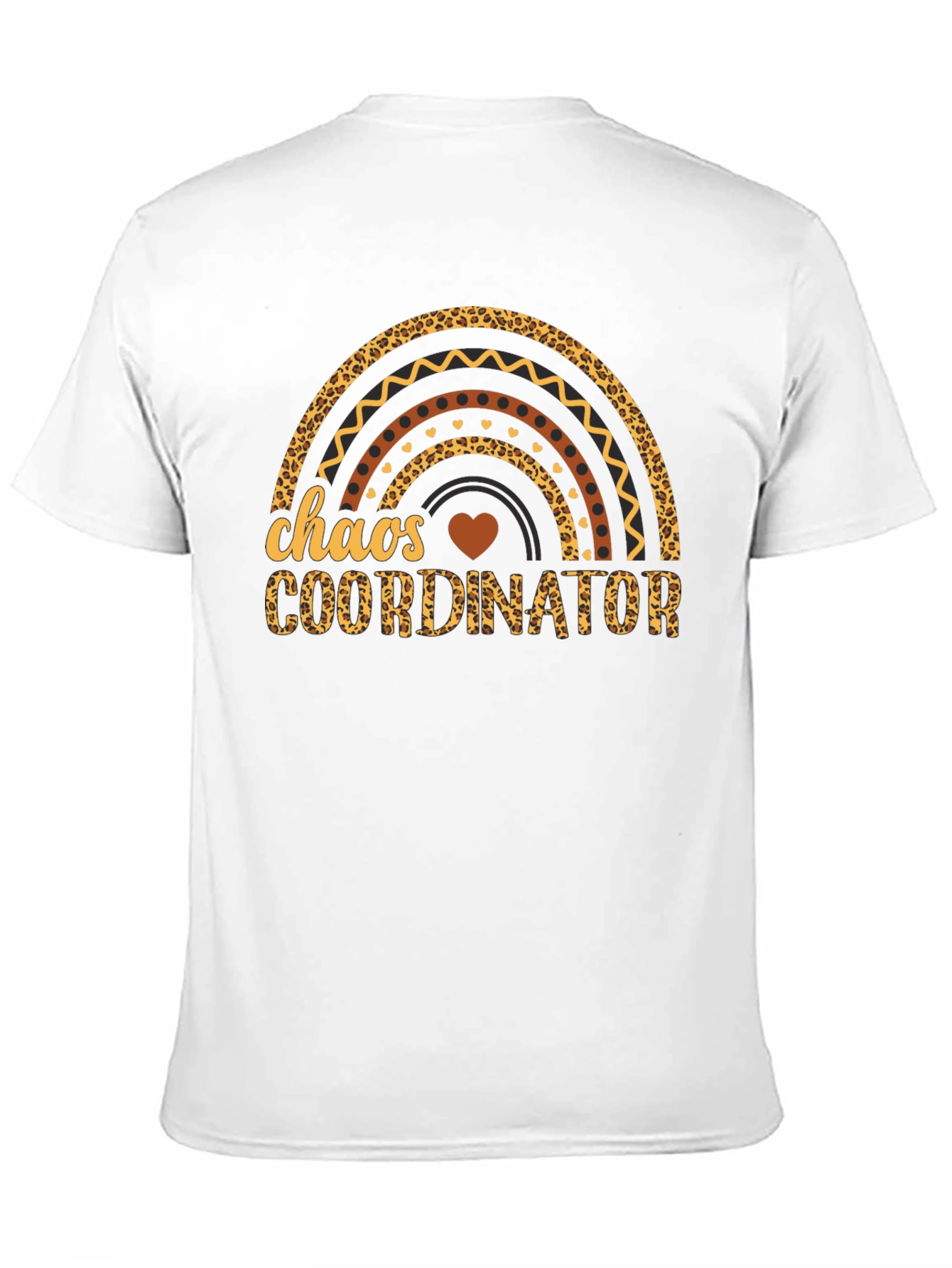 Chaos Coordinator Leopard Rainbow Graphic T-Shirt