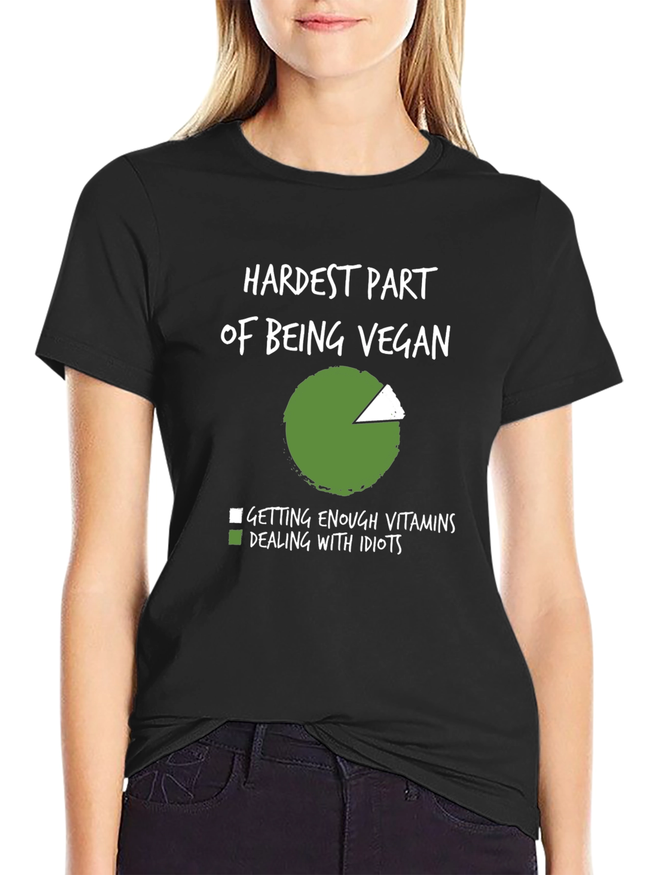 Vegan Joke T-Shirt: Hardest Part of Being Vegan