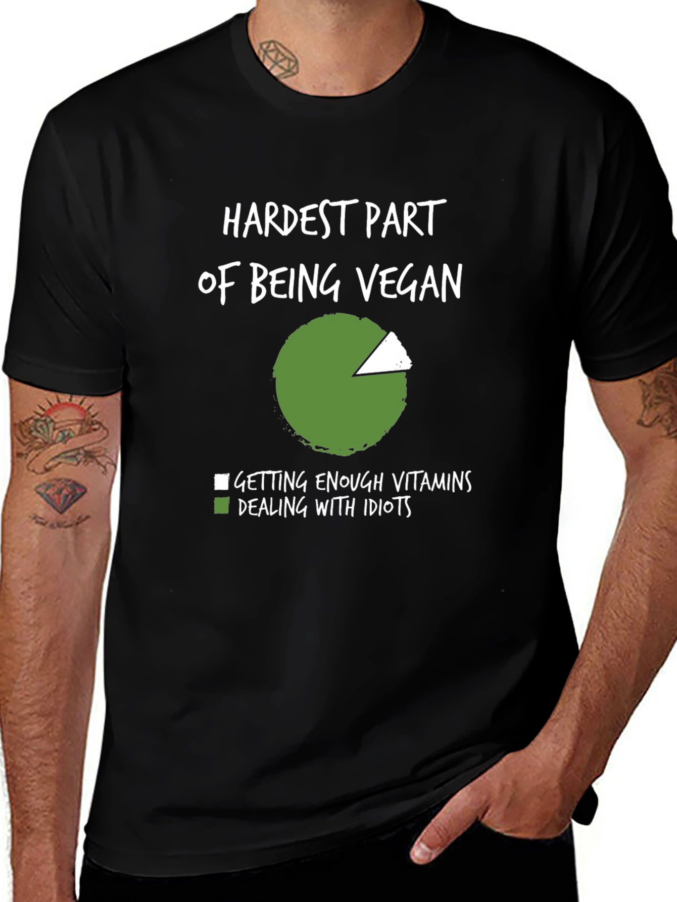 Vegan Joke T-Shirt: Hardest Part of Being Vegan
