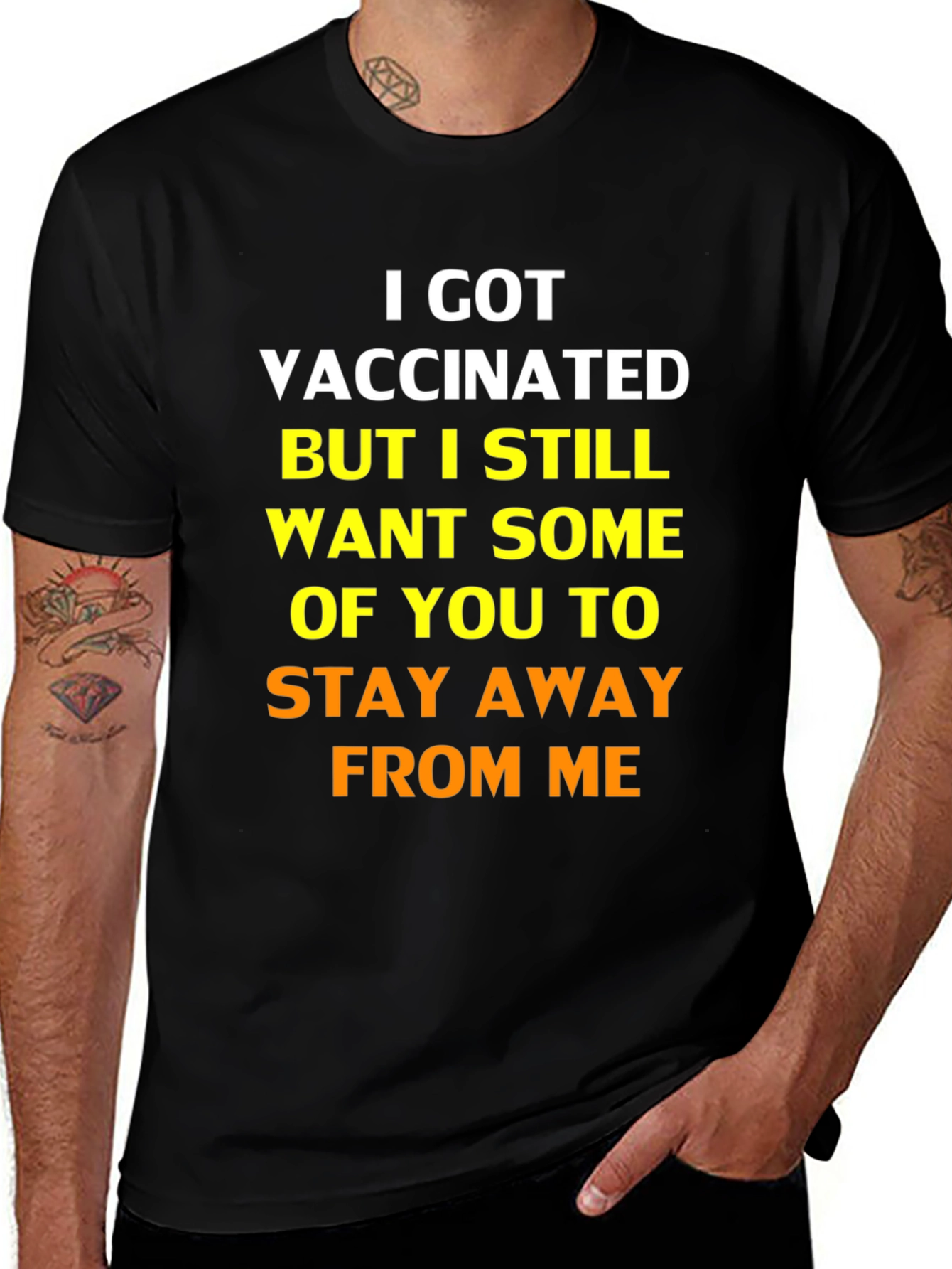 I Got Vaccinated Graphic Tee - Funny Statement Shirt