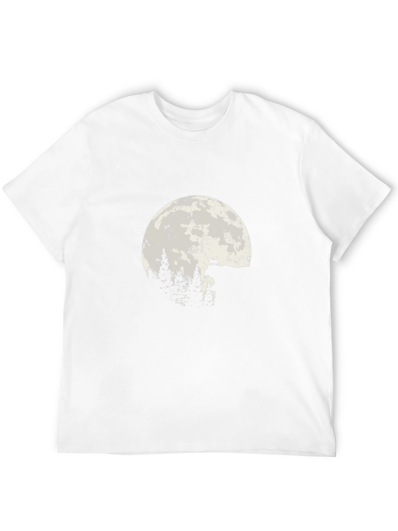 Wolf Moon Forest T-Shirt - Black