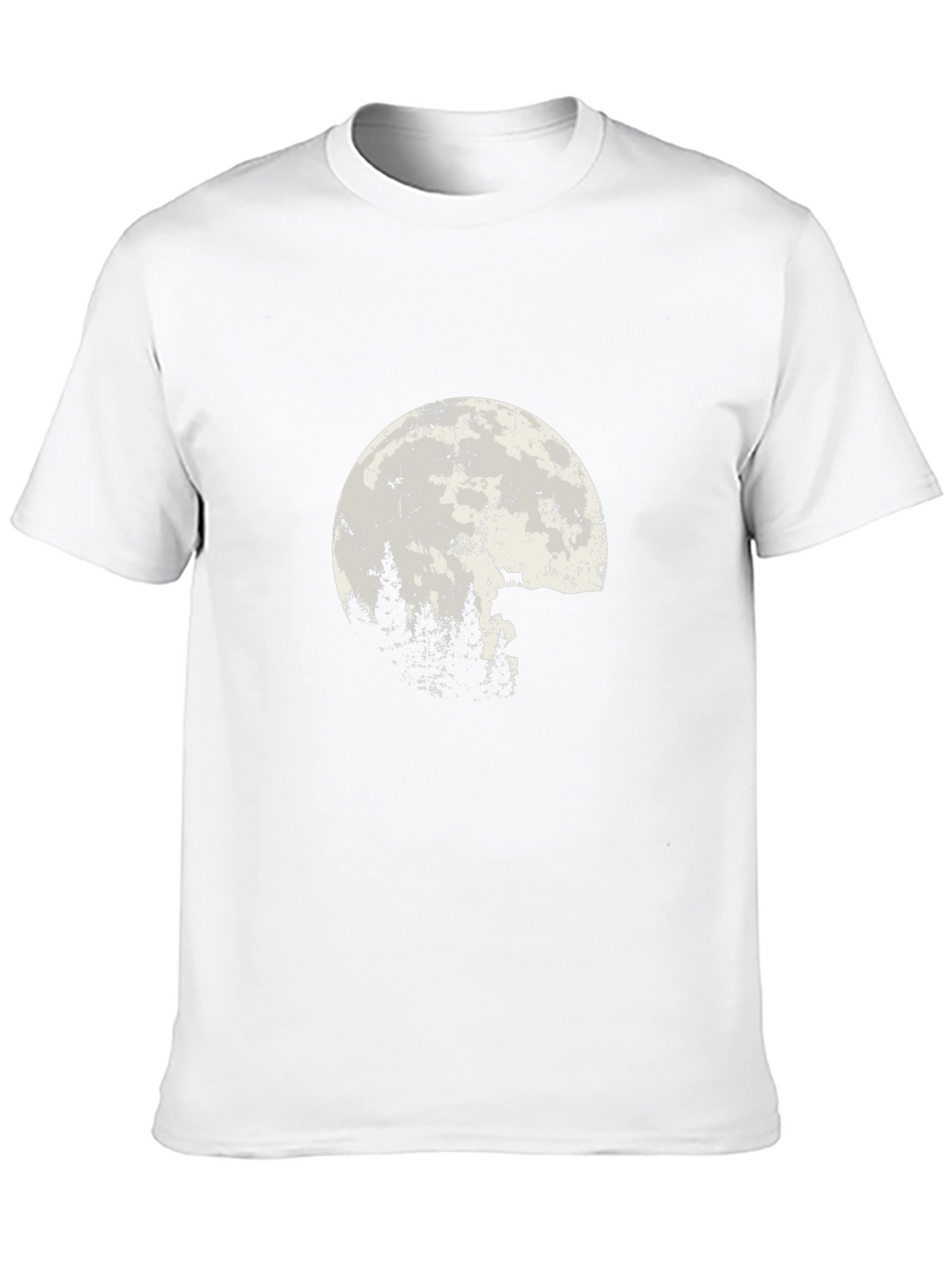 Wolf Moon Forest T-Shirt - Black