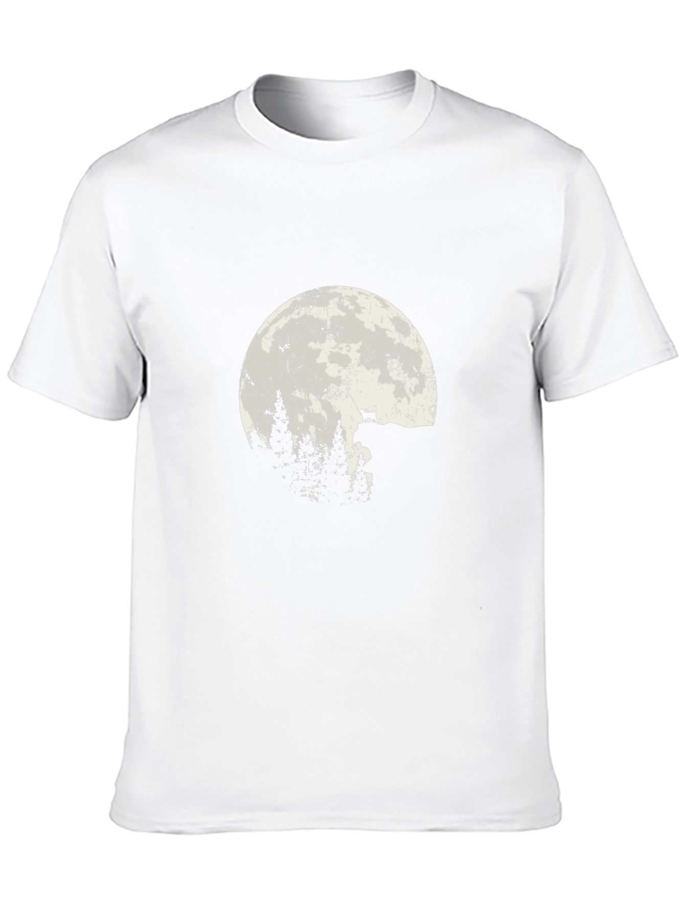 Wolf Moon Forest T-Shirt - Black