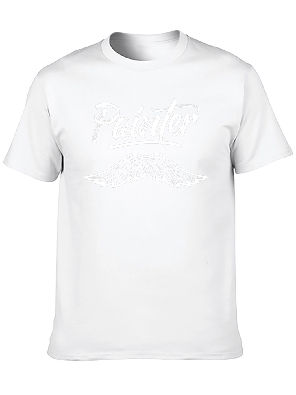 Painter Moustache Black Graphic Tee