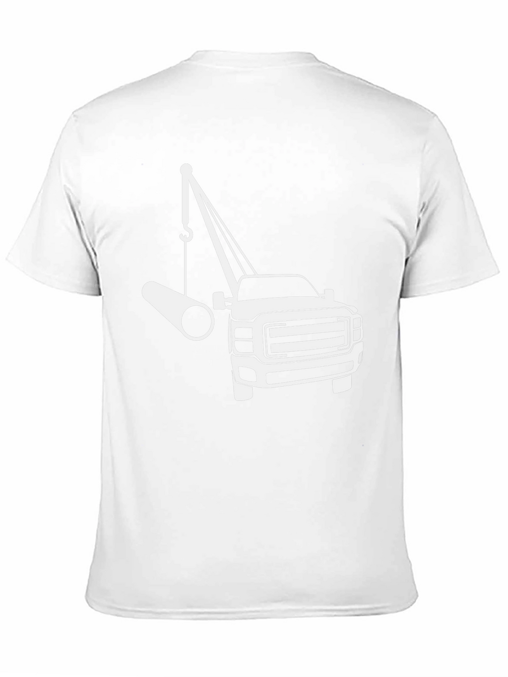 Crane Truck T-Shirt - Black Graphic Tee