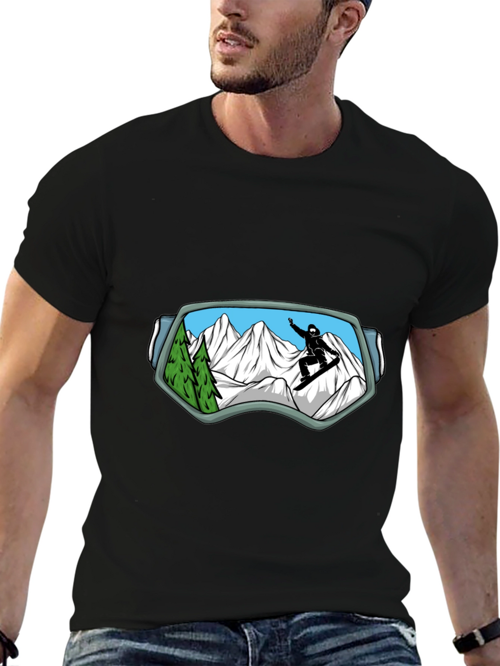Snowboarder Goggles View T-Shirt