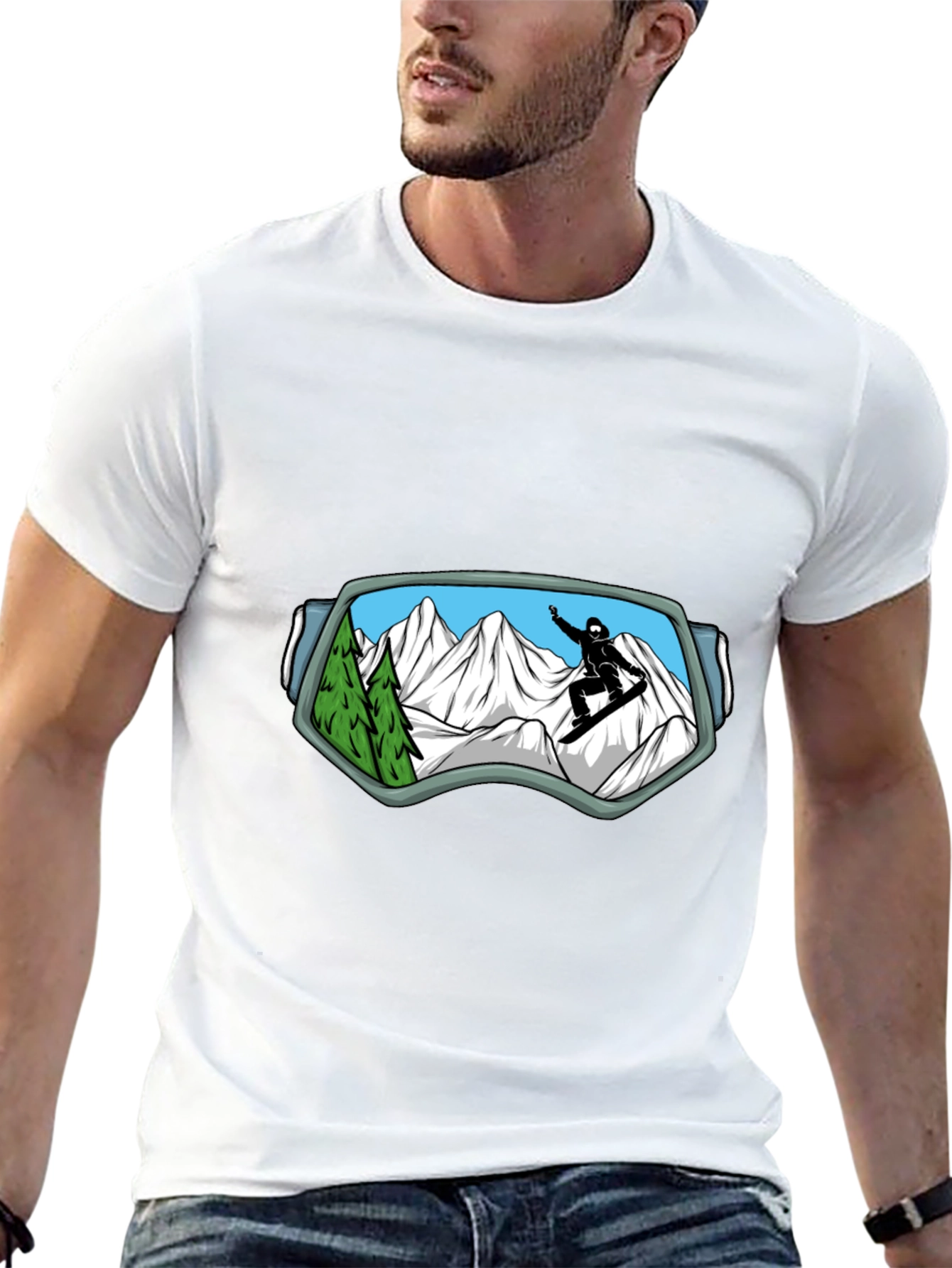 Snowboarder Goggles View T-Shirt