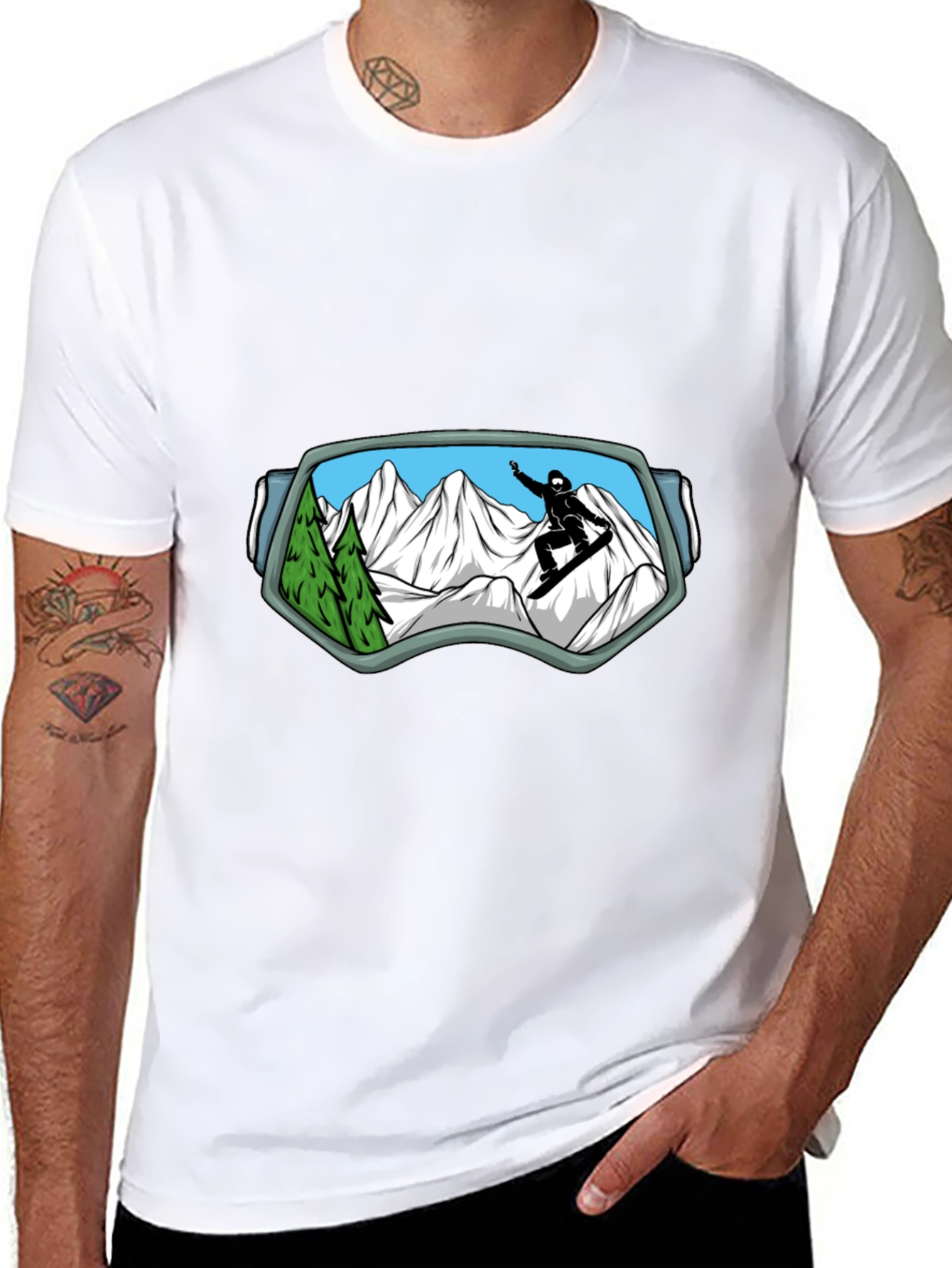 Snowboarder Goggles View T-Shirt