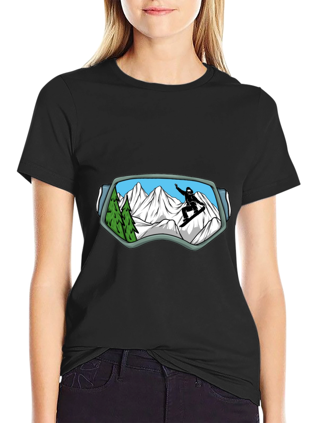 Snowboarder Goggles View T-Shirt