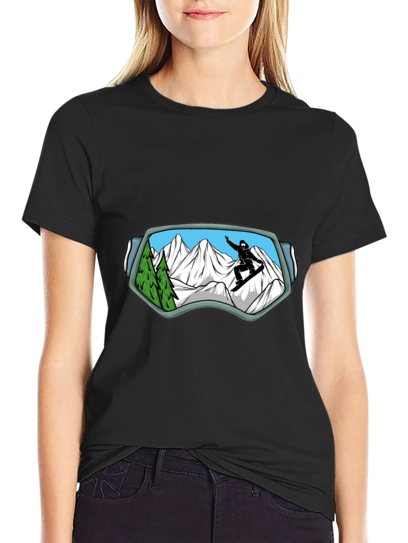 Snowboarder Goggles View T-Shirt