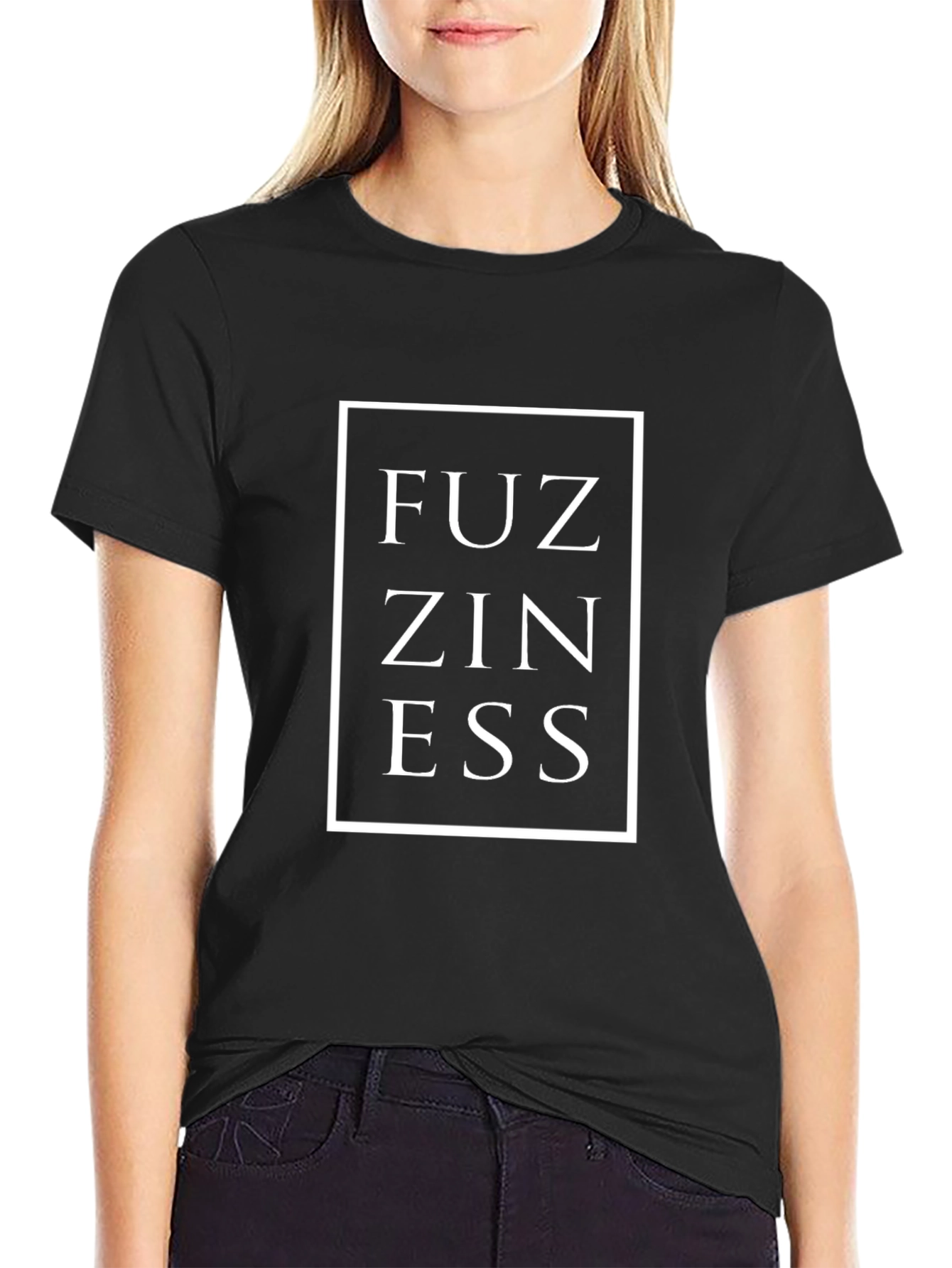 Fuzziness Graphic Tee - Mens Black Cotton T-Shirt