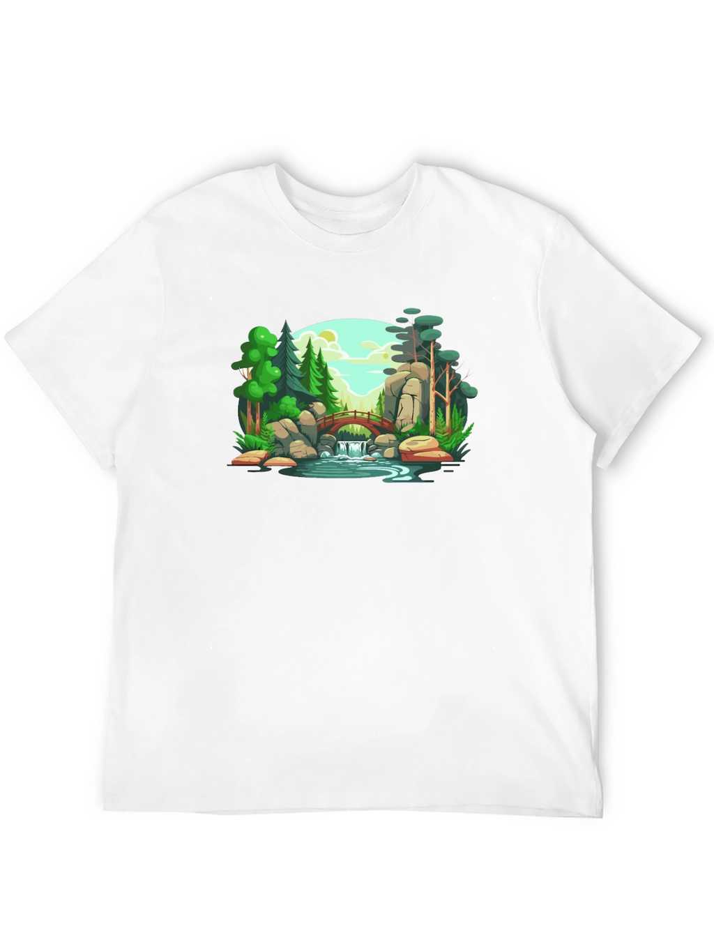 Scenic Landscape Graphic Print T-Shirt