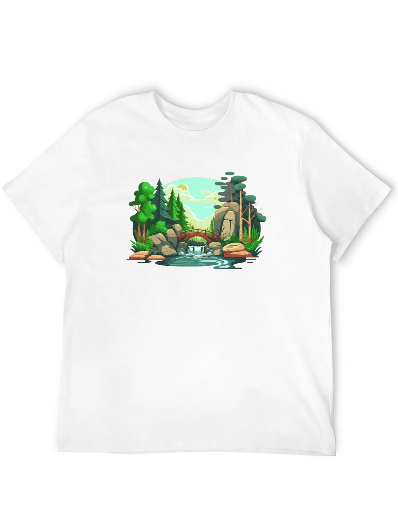 Scenic Landscape Graphic Print T-Shirt
