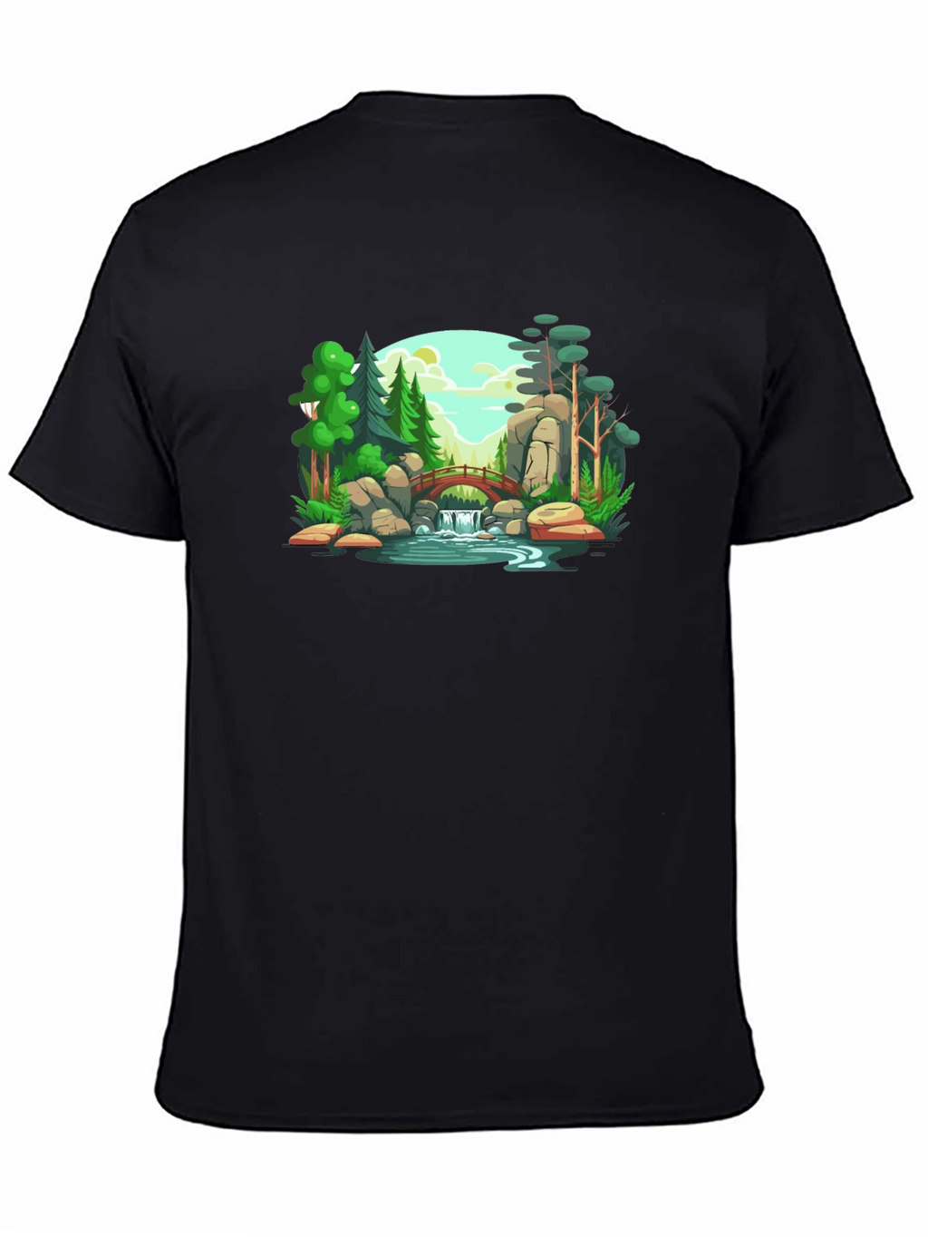 Scenic Landscape Graphic Print T-Shirt