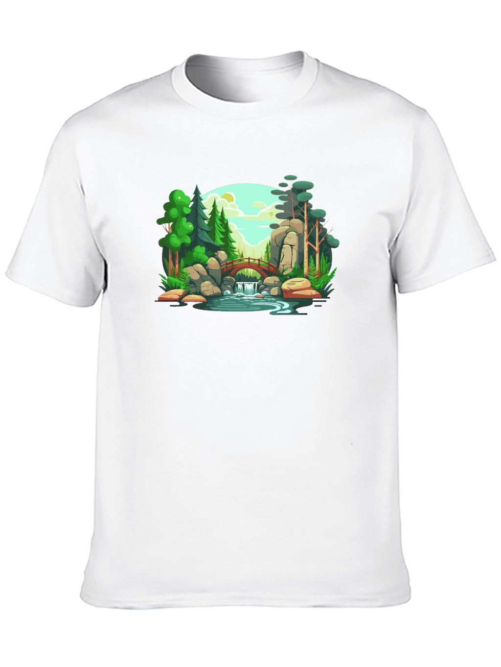 Scenic Landscape Graphic Print T-Shirt