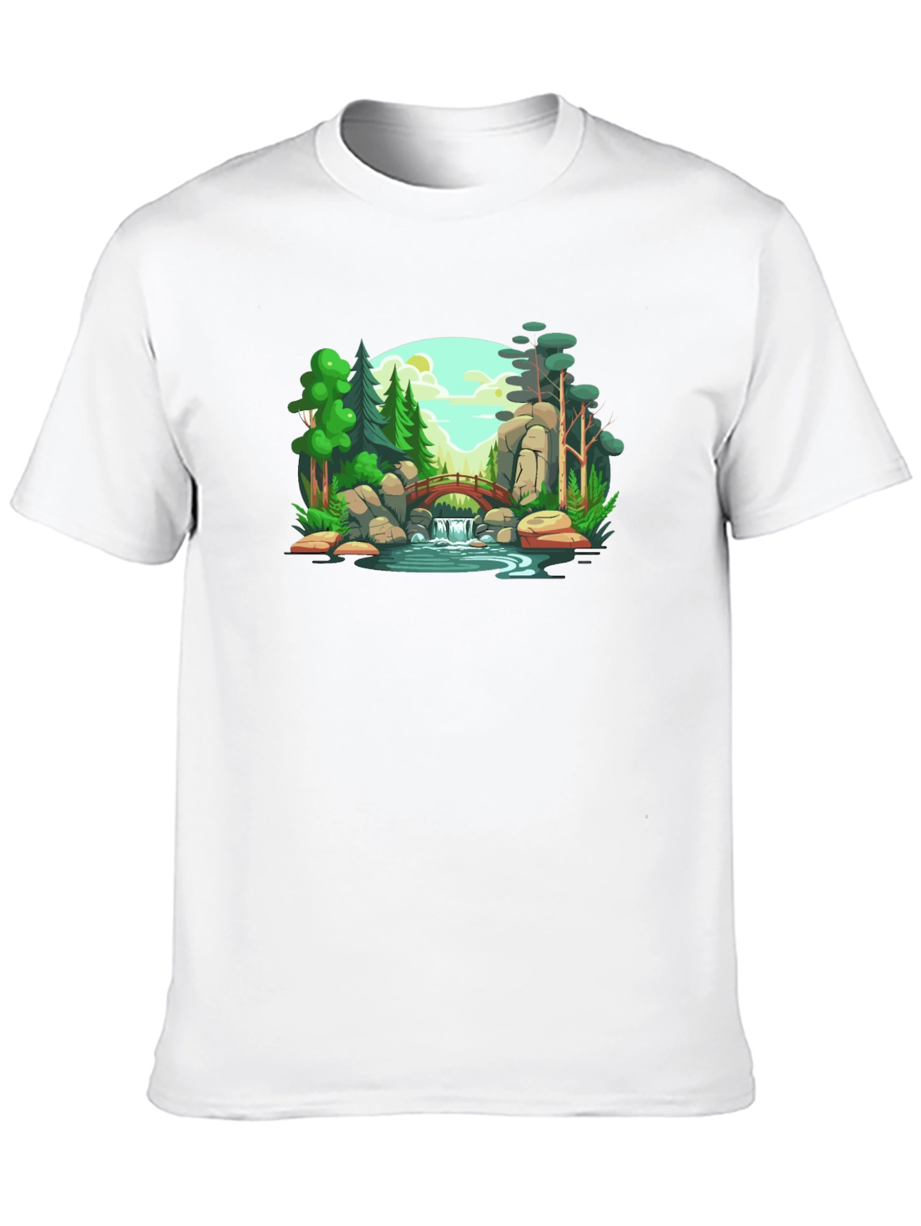 Scenic Landscape Graphic Print T-Shirt