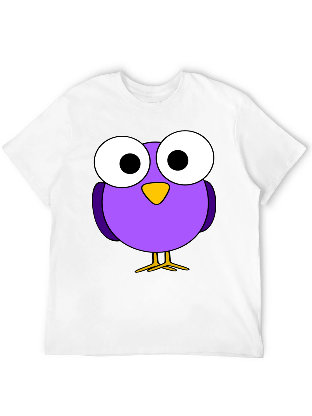 Cartoon Bird Graphic T-Shirt