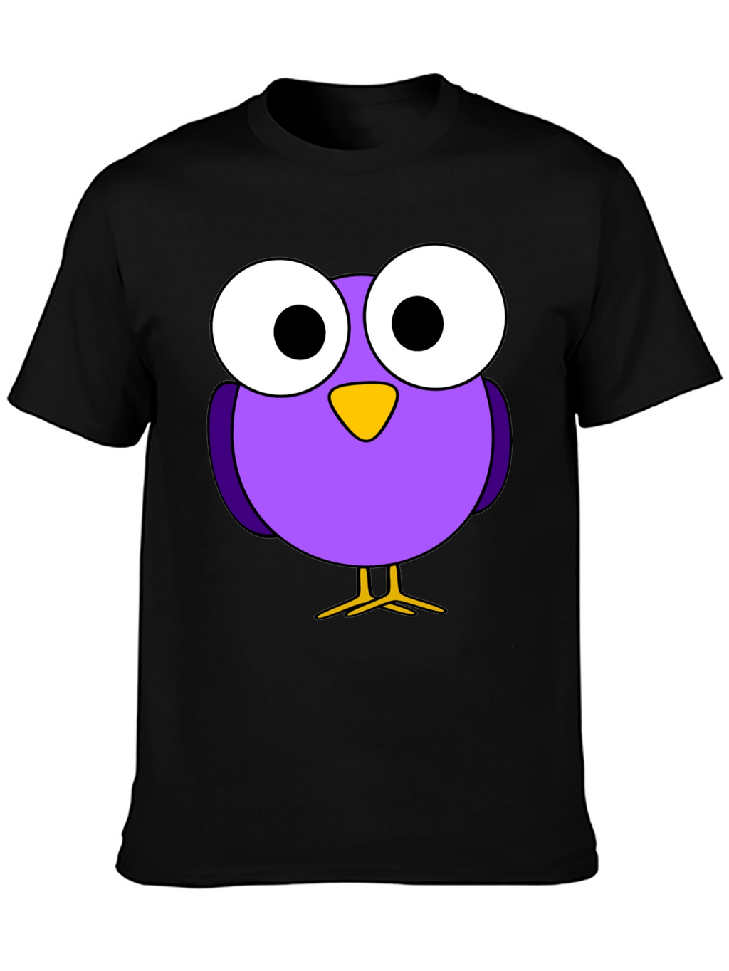 Cartoon Bird Graphic T-Shirt