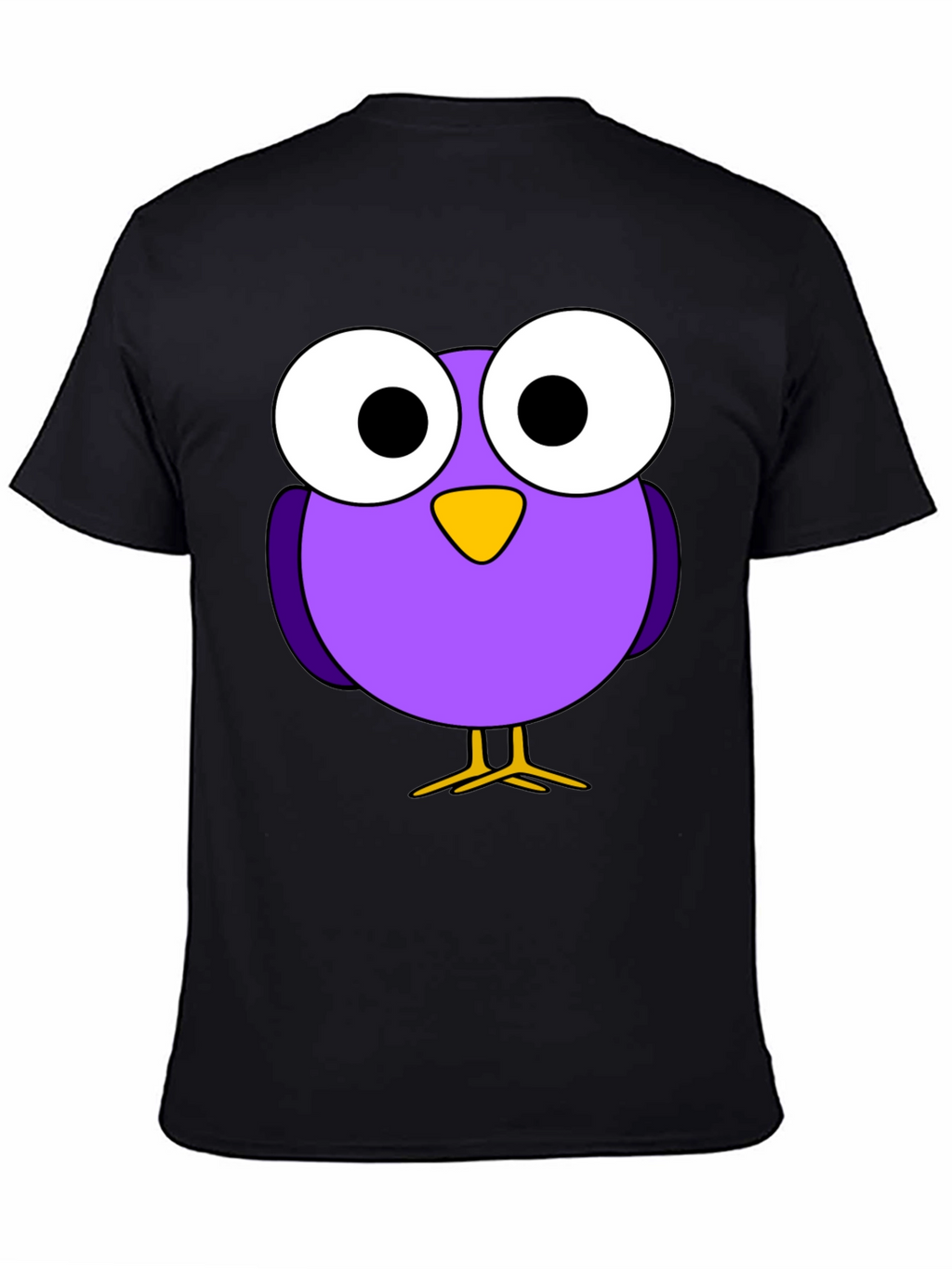 Cartoon Bird Graphic T-Shirt