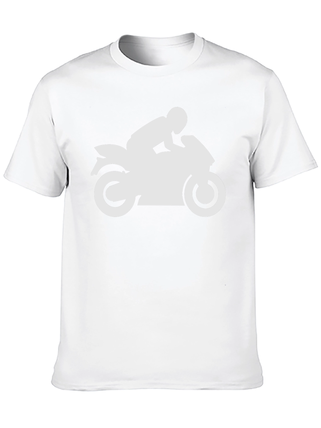 Motorcycle Rider Graphic T-Shirt - Black