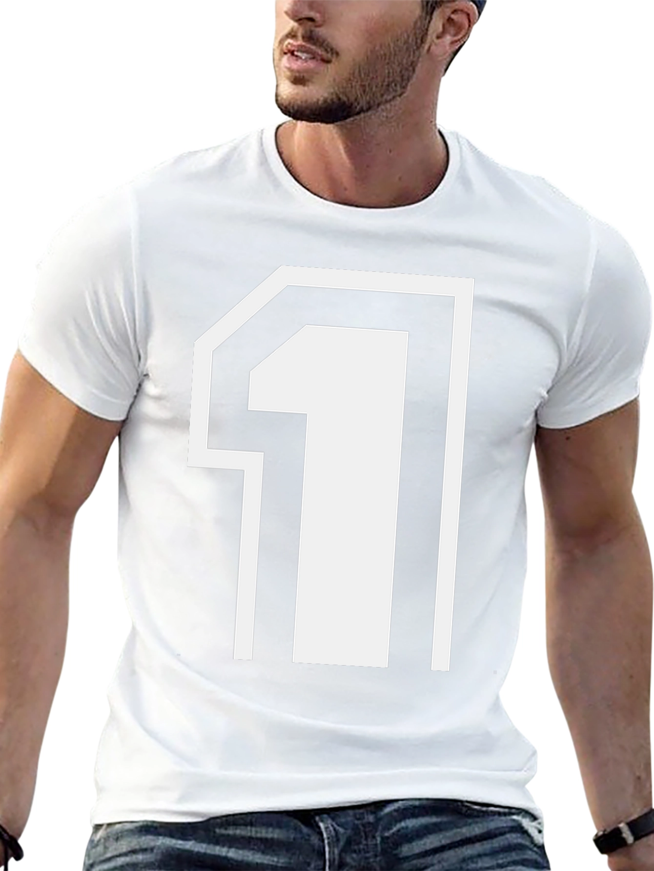 Number One Graphic Tee - Black