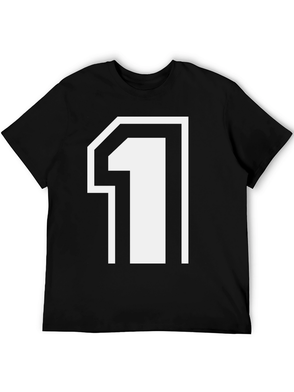 Number One Graphic Tee - Black