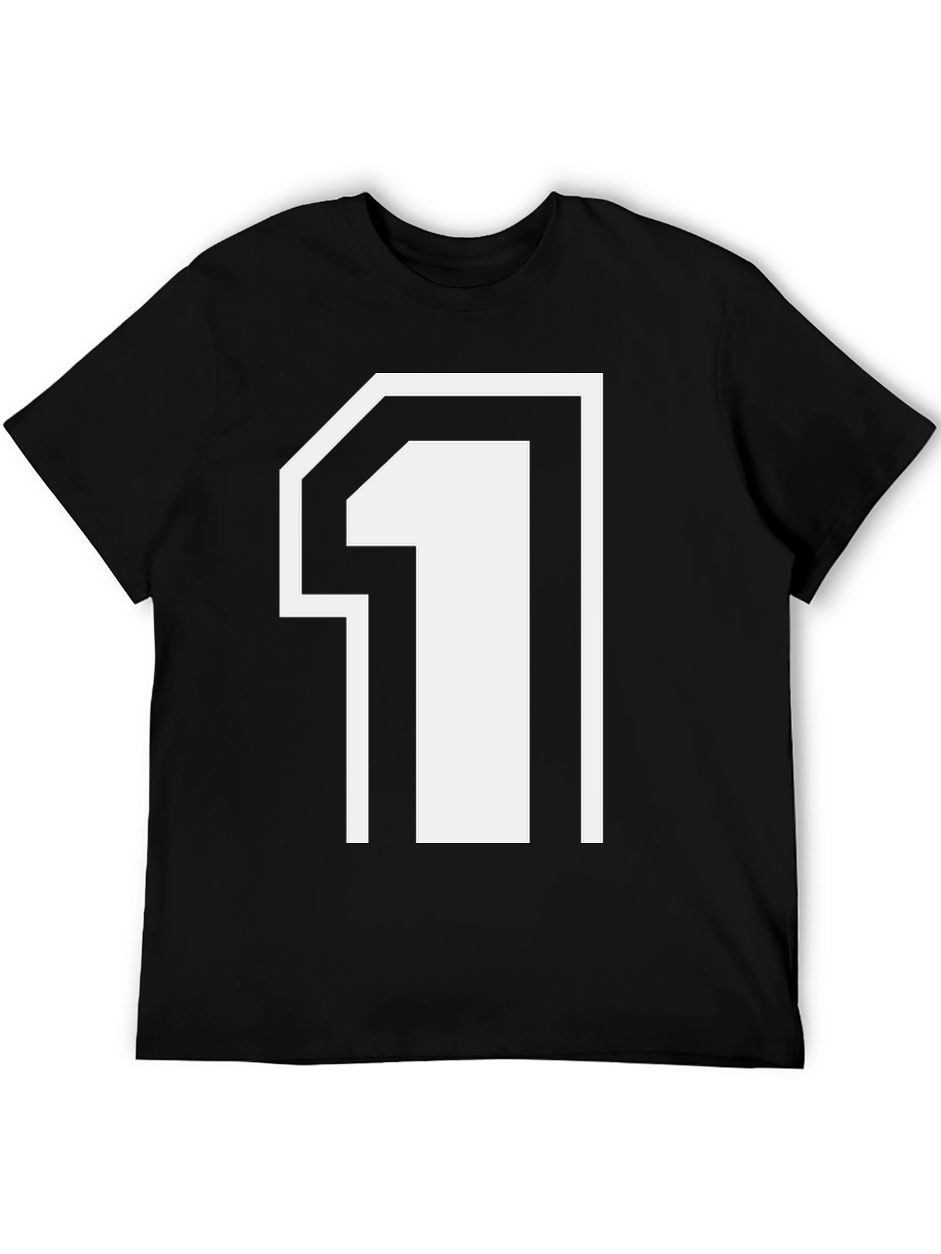 Number One Graphic Tee - Black