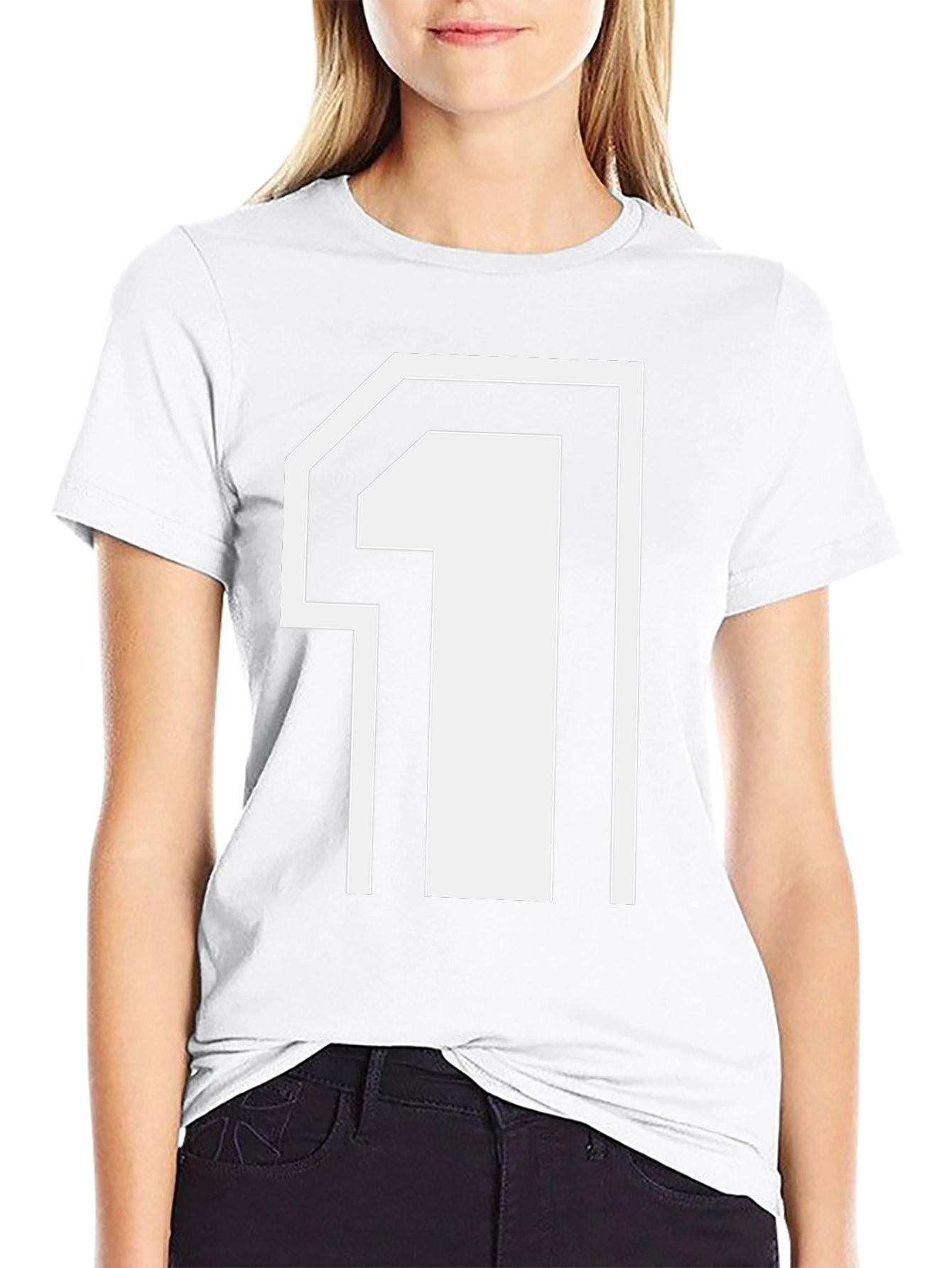 Number One Graphic Tee - Black