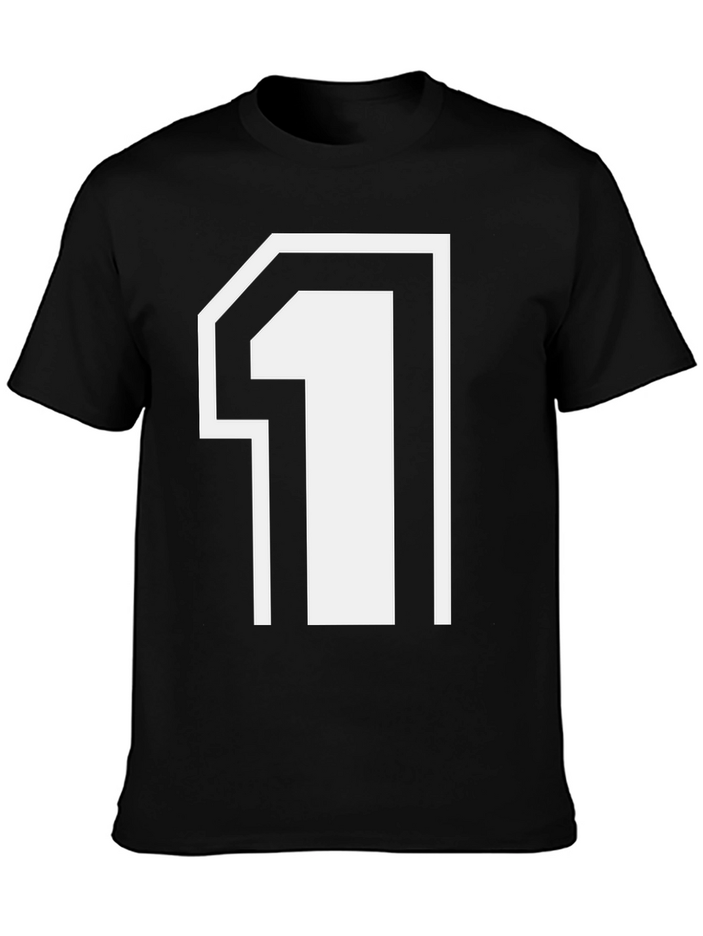 Number One Graphic Tee - Black