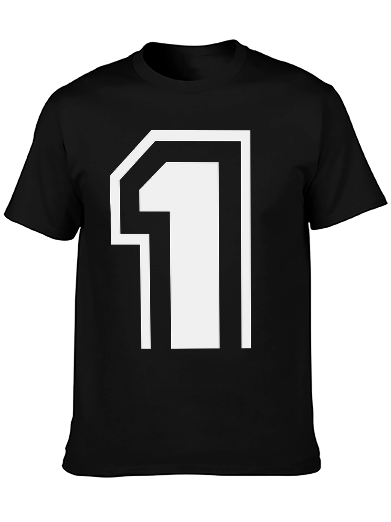 Number One Graphic Tee - Black