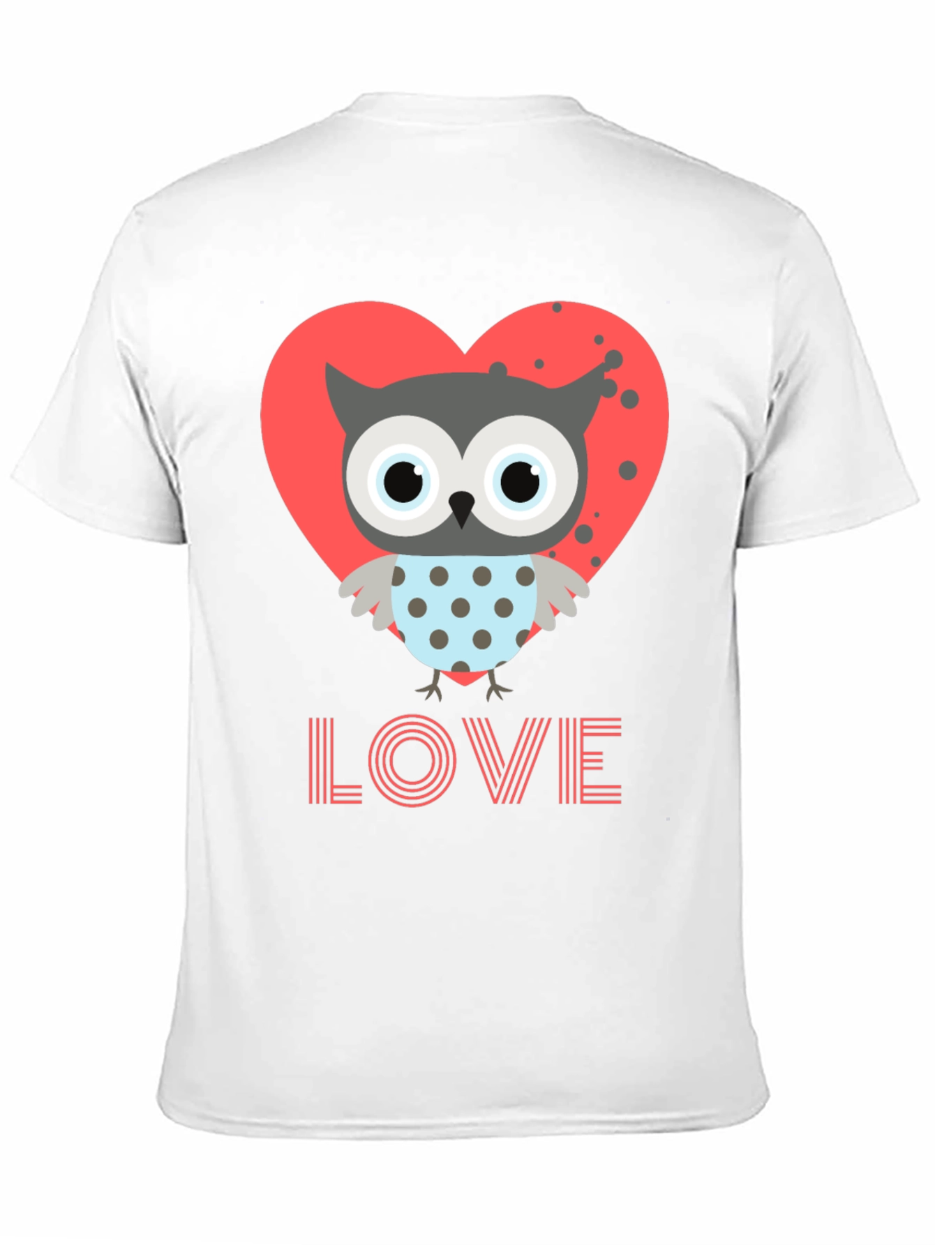 Owl Love T-Shirt Cute Valentines Day Graphic Tee