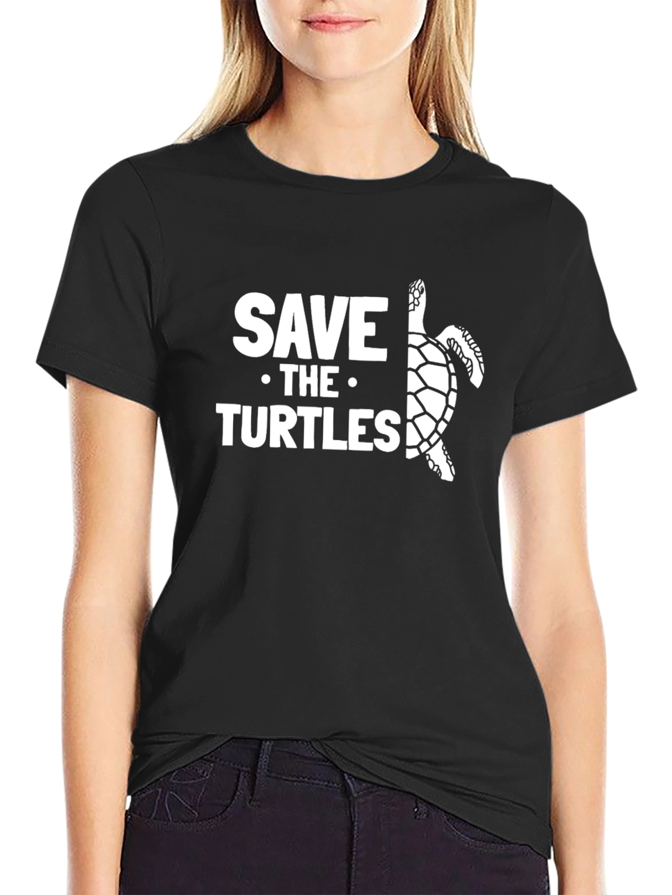 Save the Turtles Graphic Tee - Eco-Friendly Fashion