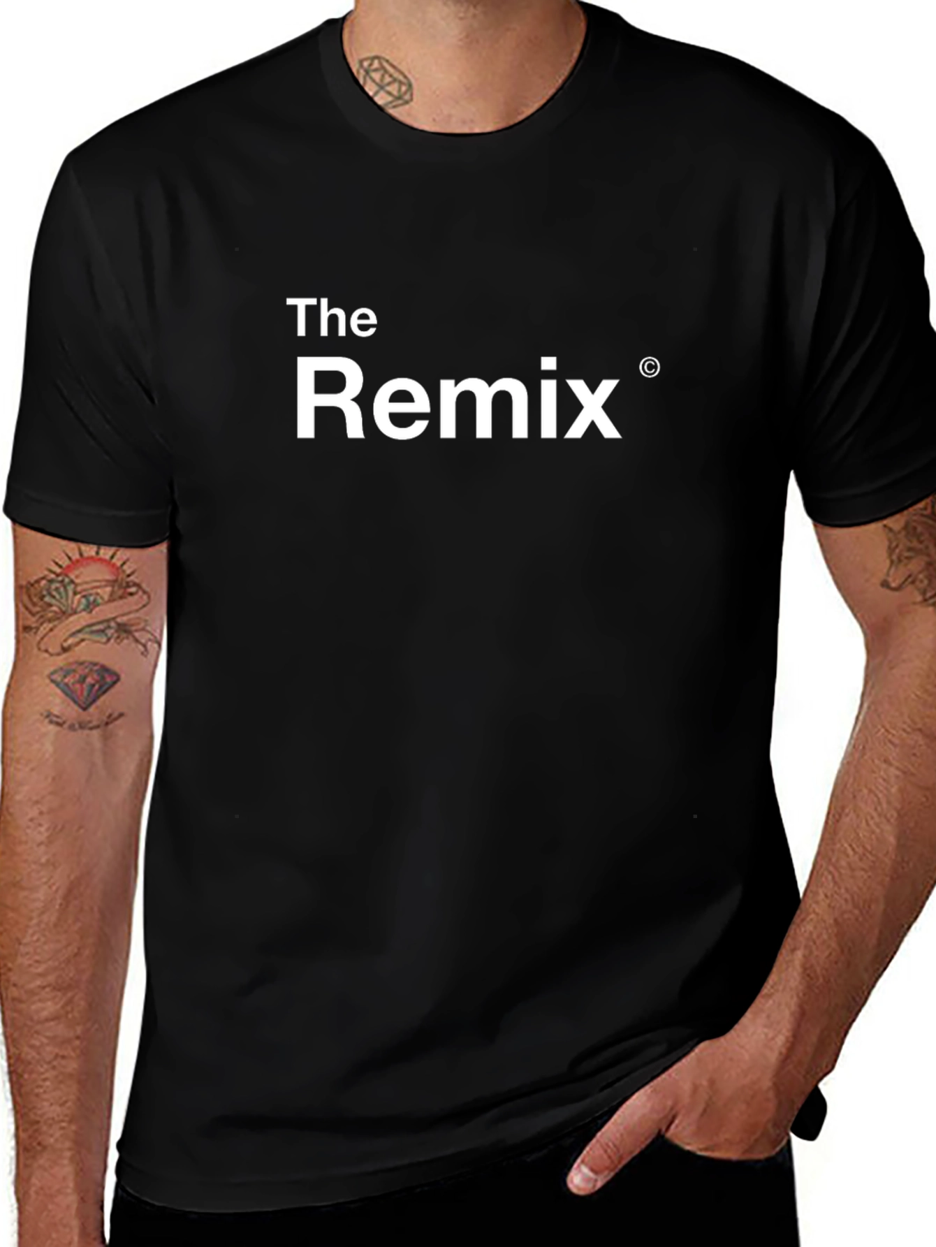 The Remix Black Graphic Tee