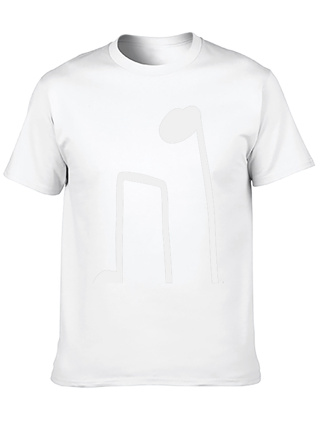 Black T-Shirt with Musical Note Design