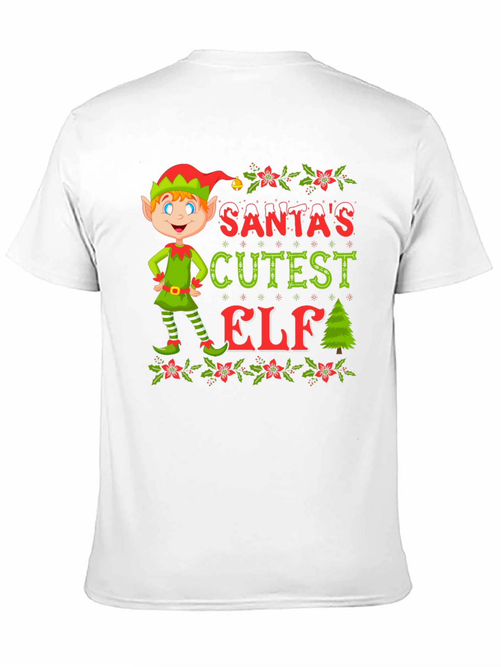 Santas Cutest Elf Christmas T-Shirt
