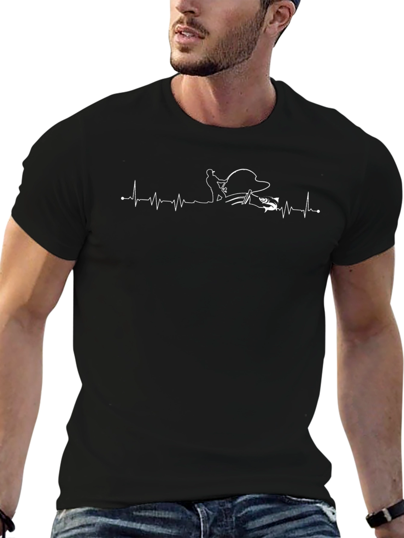 Fishing Heartbeat T-Shirt - Anglers Life
