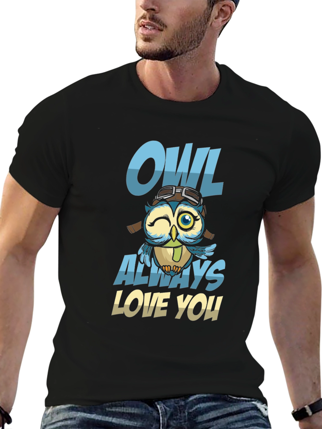 Owl Always Love You Black T-Shirt