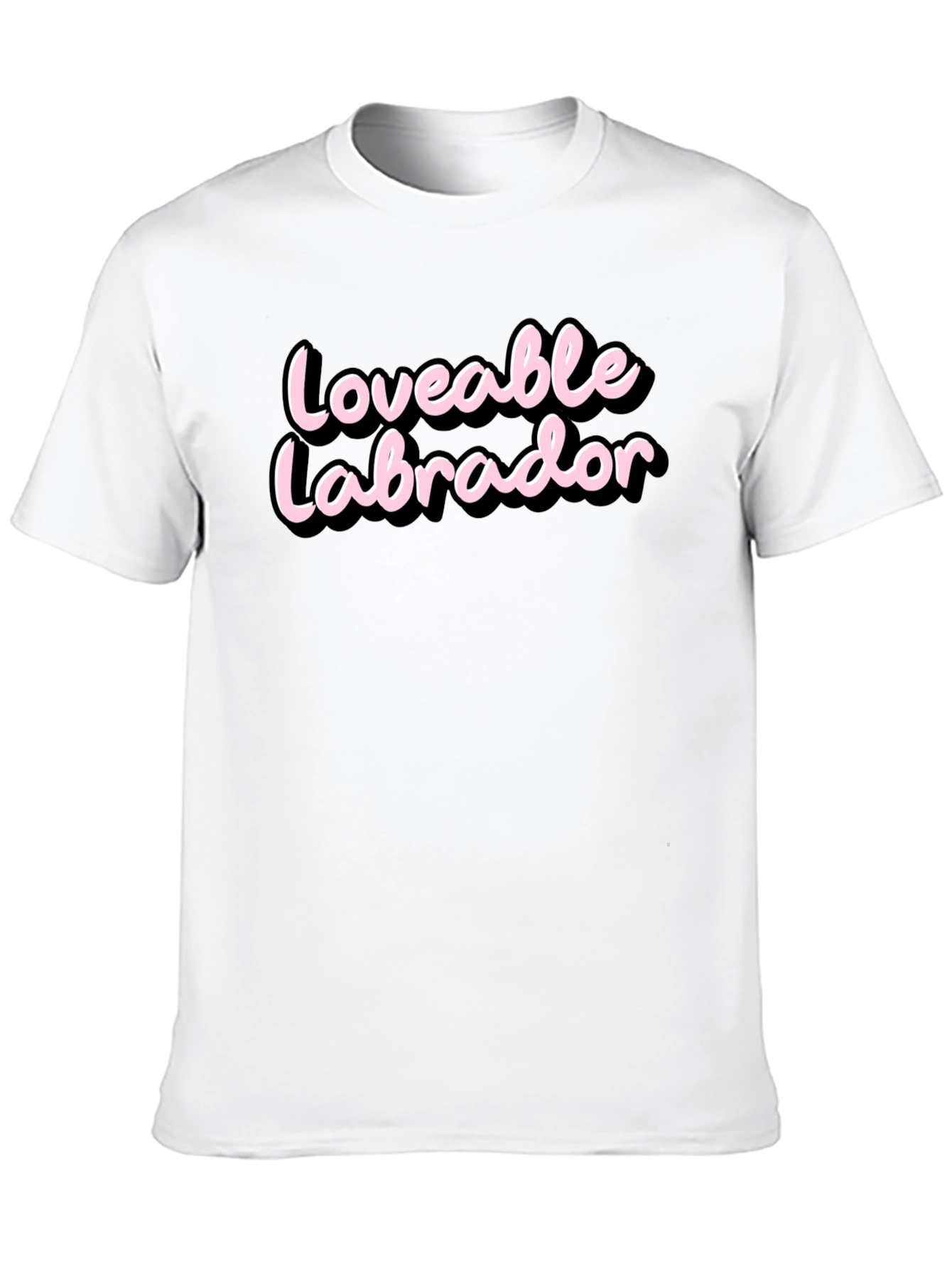 Loveable Labrador Black T-Shirt
