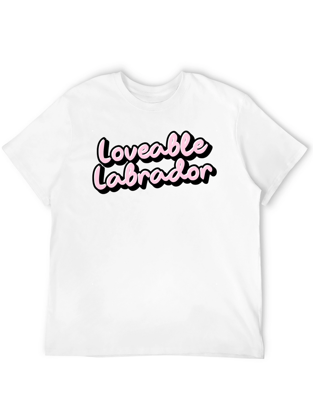 Loveable Labrador Black T-Shirt
