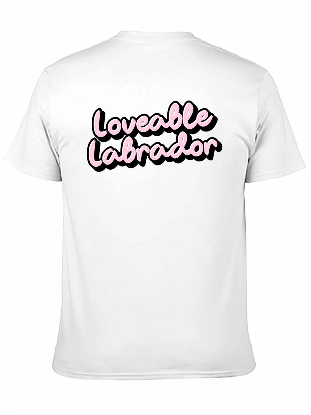 Loveable Labrador Black T-Shirt