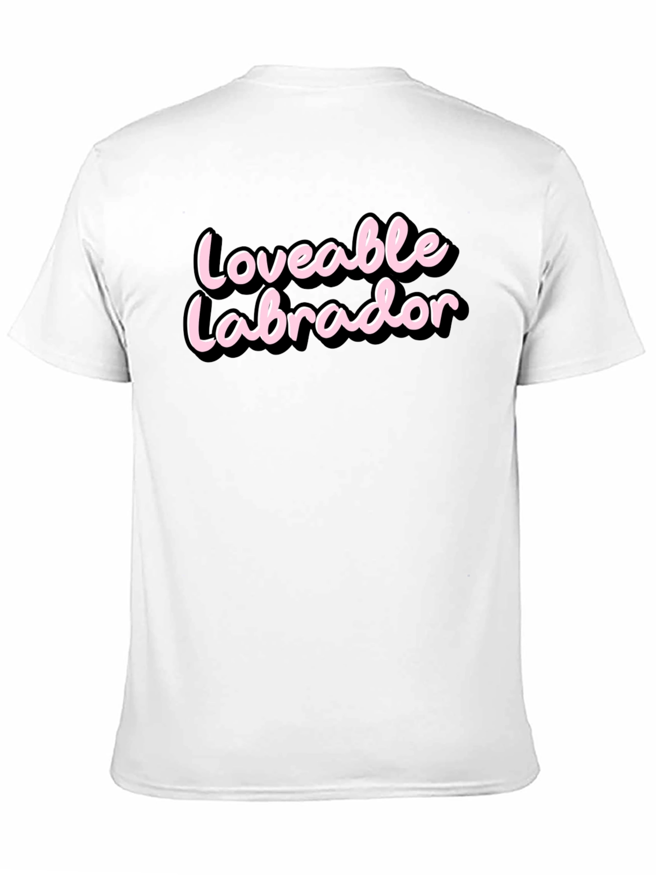 Loveable Labrador Black T-Shirt