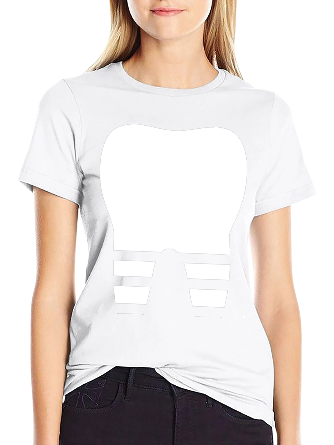 Funny Dentist Tooth T-Shirt Black Cotton Tee