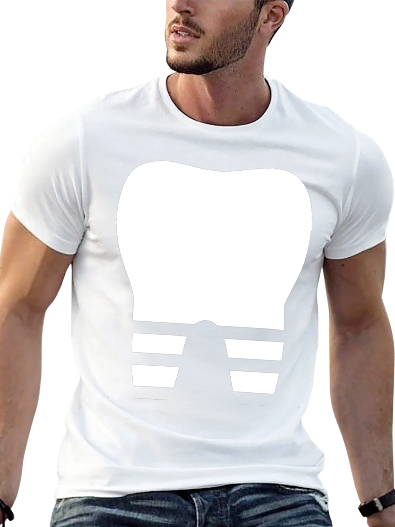 Funny Dentist Tooth T-Shirt Black Cotton Tee