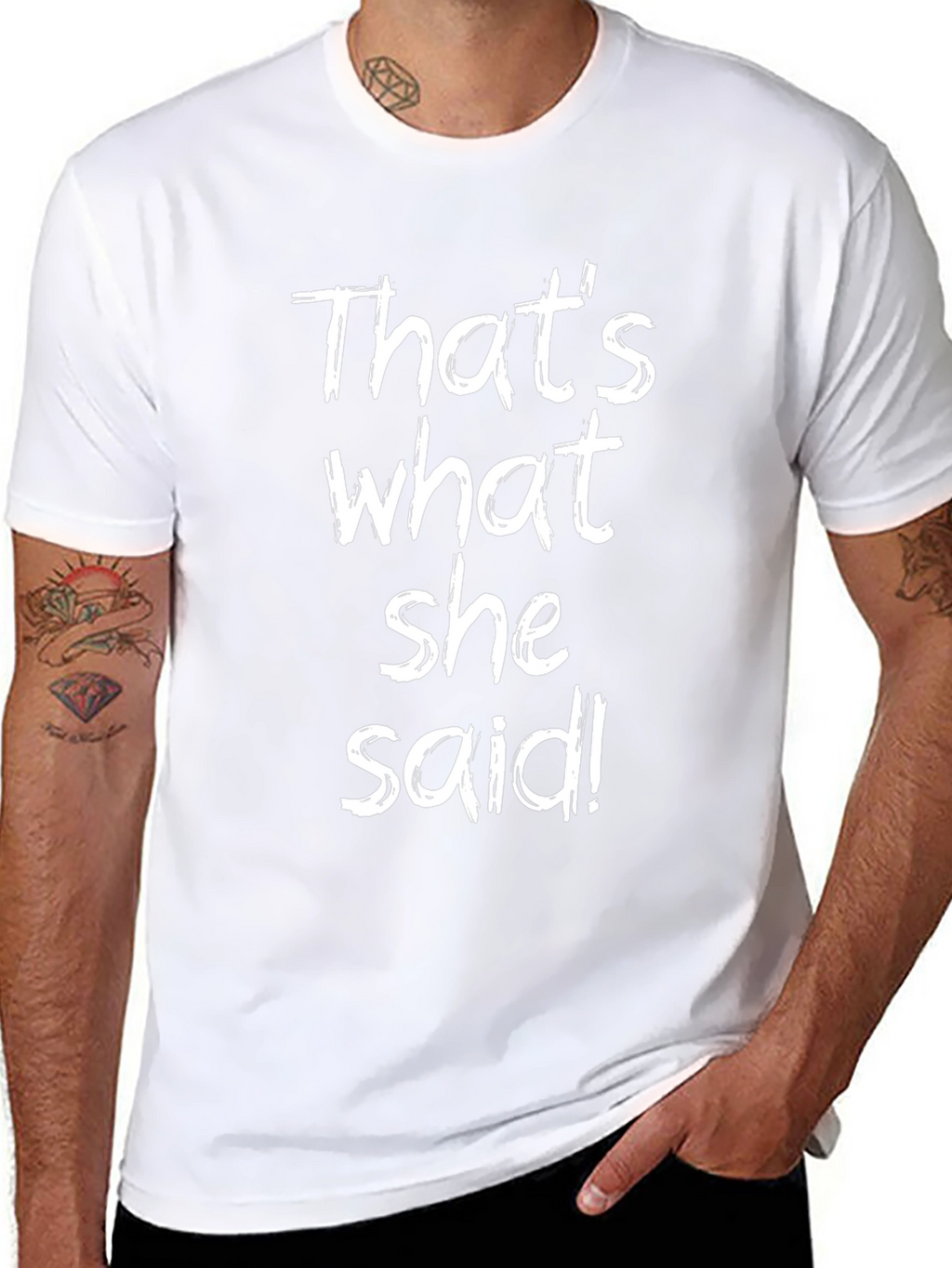 Thats What She Said Black Graphic T-Shirt