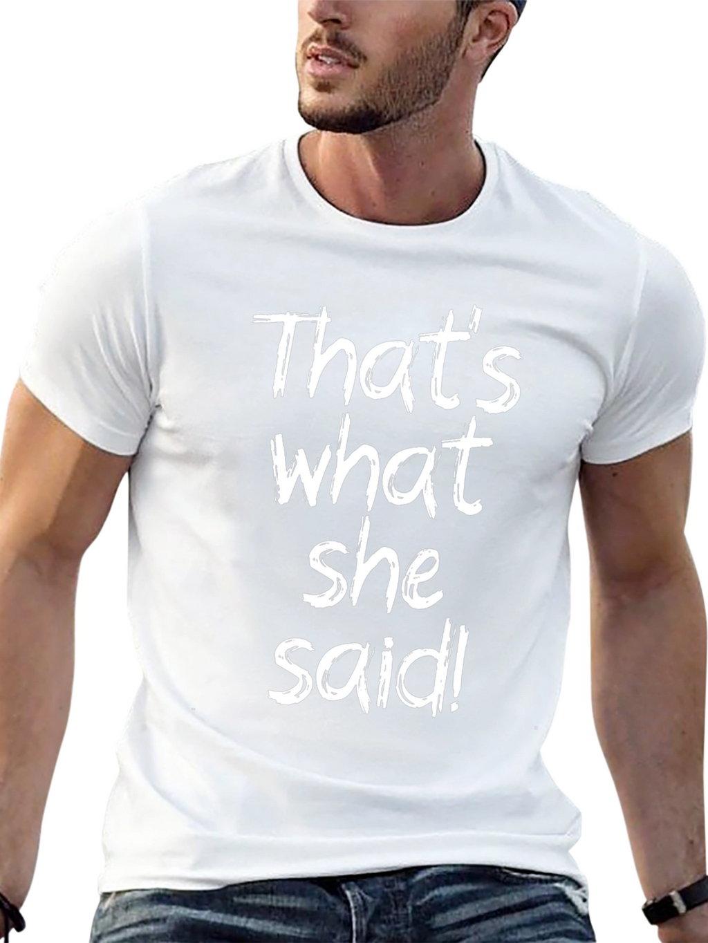 Thats What She Said Black Graphic T-Shirt