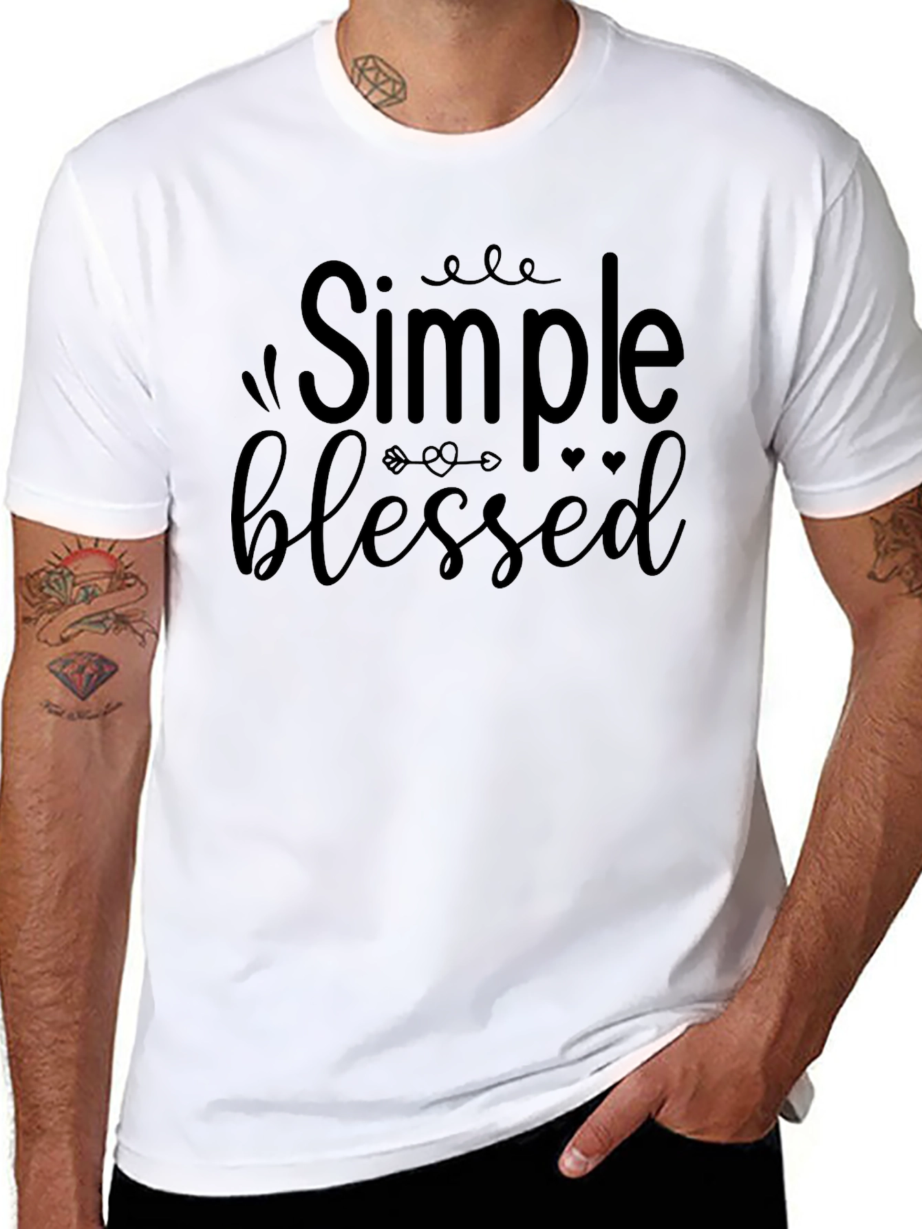 Simple Blessed Graphic Tee